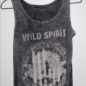 boutique Vintage Shredded Top